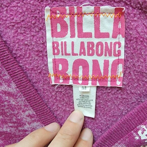 Billabong Women's Multi Thermal Pullover Hoodie Sweatshirt Size Medium - Picture 5 of 8